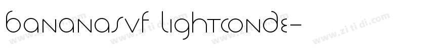 BananasVF LightConde字体转换